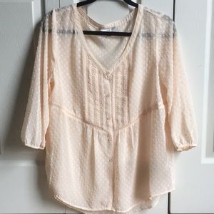 Sheer Lauren Conrad blouse